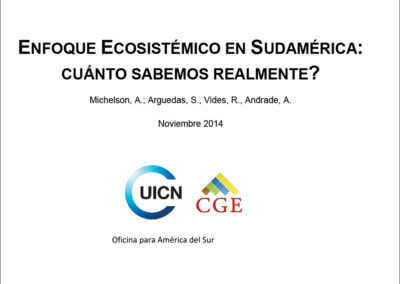 Enfoque ecosistémico en sudamérica