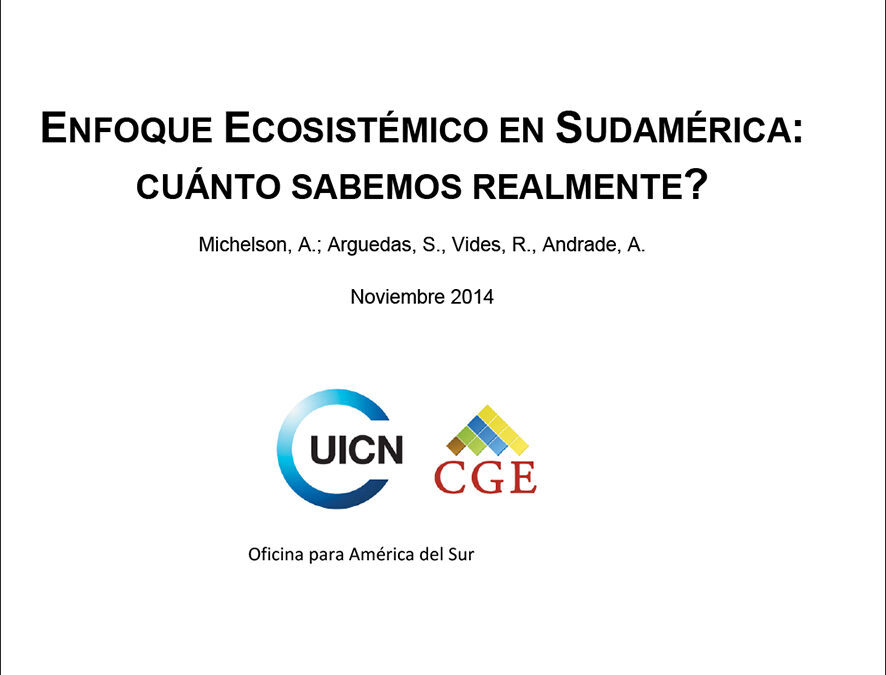 Enfoque ecosistémico en sudamérica